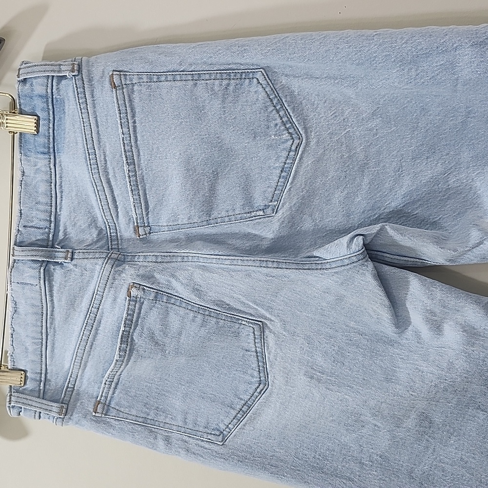 Abercrombie & Fitch The 90' Relaxed Jeans Light Blue Denim High Rise - Picture 5 of 10